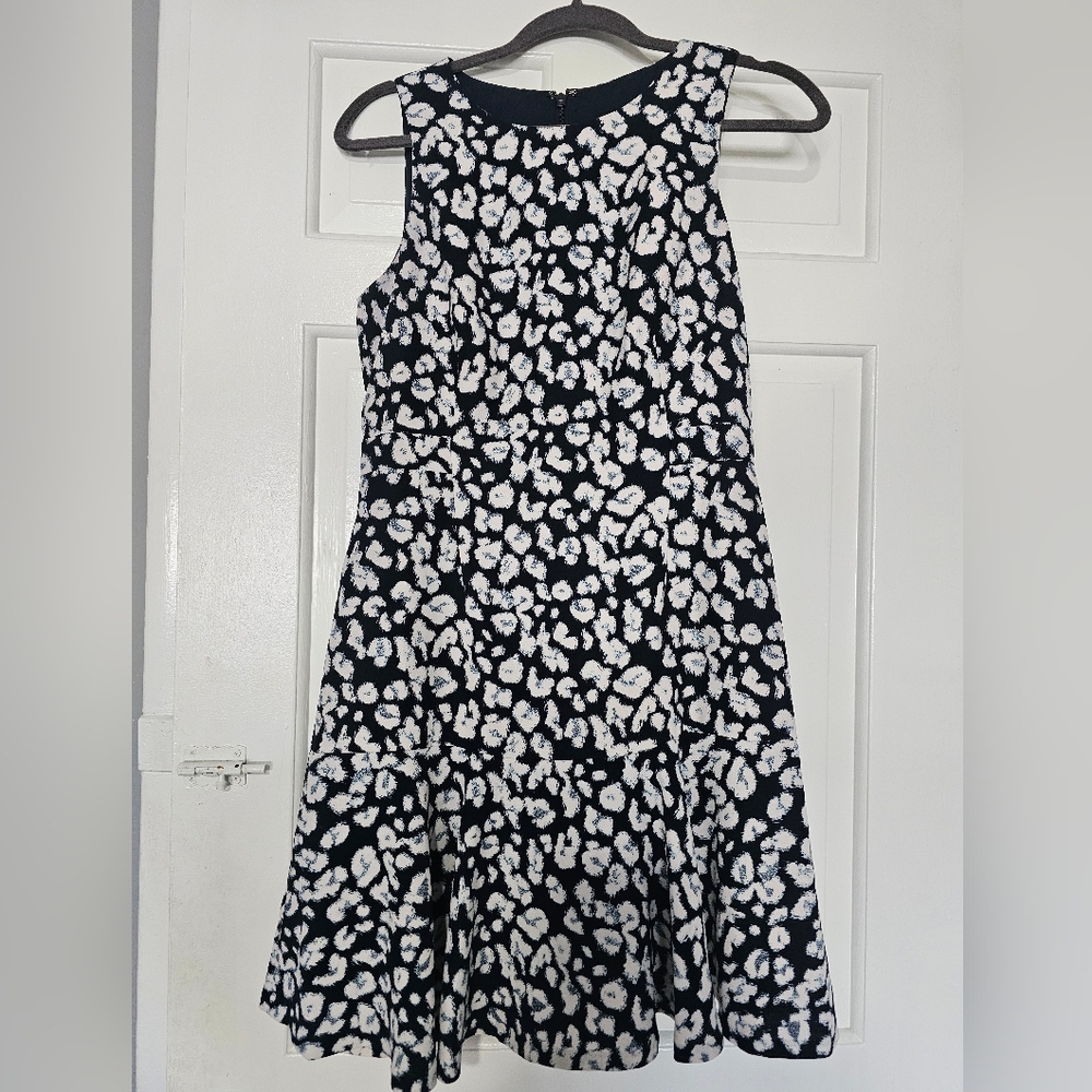 Black and White Floral Dress